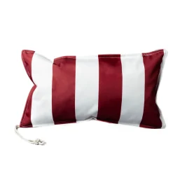 Almohada de playa impermeable rayas blancas