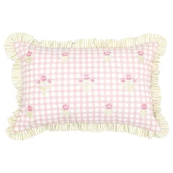 Almohada FLEUR DE ROSE rosa 38x58cm