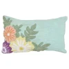 Almohada FLEURS SAUVAGES verde 30x40cm