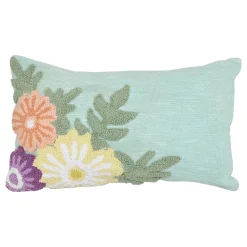 Almohada FLEURS SAUVAGES verde 30x40cm