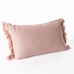 Almohada MILU rosa de algodón 30x50cm