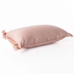 Almohada MILU rosa de algodón 30x50cm