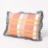 Almohada Yucatán Rayas Con Volados Azul