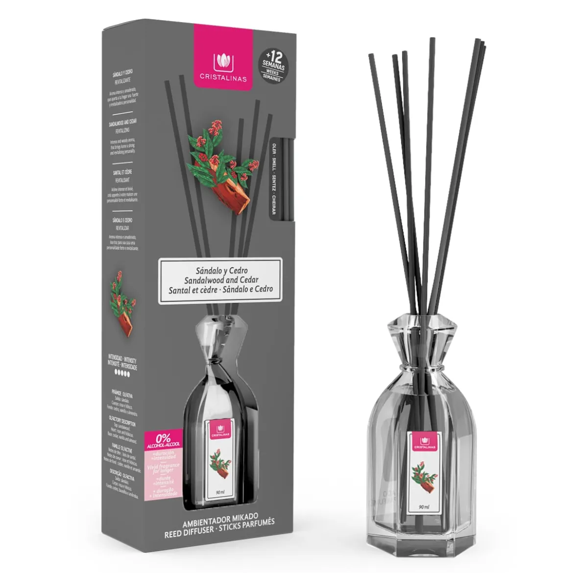 Ambientador mikado 90ml sándalo y cedro