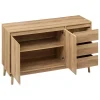 Aparador Abana Beige 3 Cajones 1 Puerta