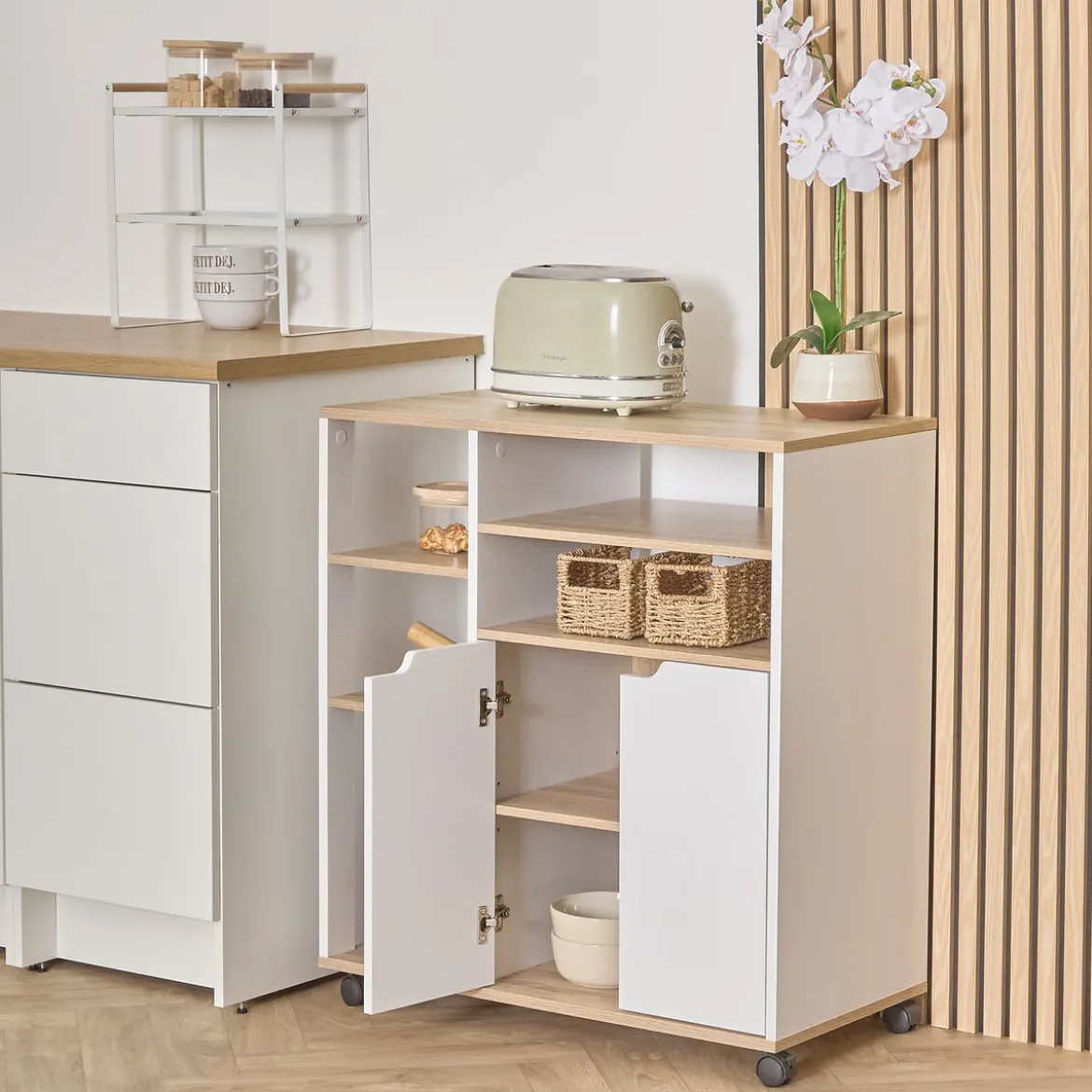 Aparador de cocina EAT UP blanco