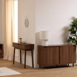 Aparador SLIDY marrón de mdf con 2 puertas