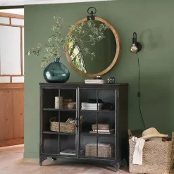 Aplique de pared KELY negro de metal