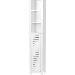 Armario alto de baño SANTORIN blanco de mdf