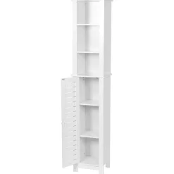 Armario alto de baño SANTORIN blanco de mdf
