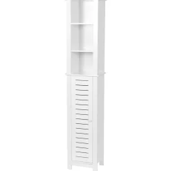 Armario alto de baño SANTORIN blanco de mdf