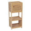 Armario bajo de baño TRINIDAD de mdf y bambú