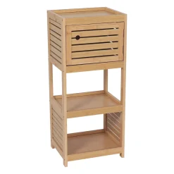 Armario bajo de baño TRINIDAD de mdf y bambú