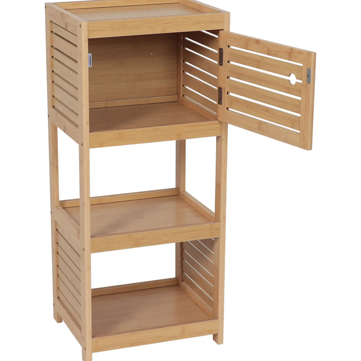 Armario bajo de baño TRINIDAD de mdf y bambú