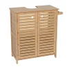 Armario bajo para lavabo TRINIDAD de mdf y bambú
