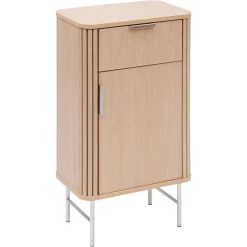 Armario con 1 puerta y cajón LIORA marrón