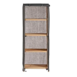 Armario gris de tela 113cm