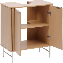 Armario para lavabo con 2 puertas LIORA marrón