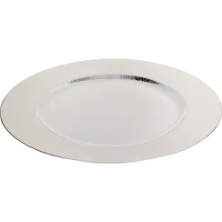 Bajoplato De Madera Plateado 33Cm