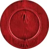 Bajoplato De Madera Rojo 33Cm