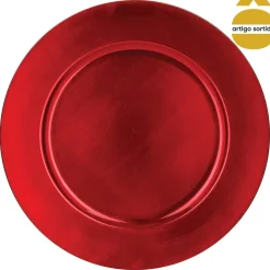 Bajoplato Rojo 33Cm