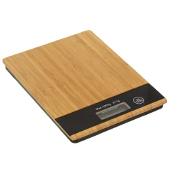 Balanza De Cocina Digital Bambú