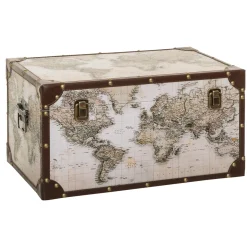 Baúl Decorativo Mundo Anzo 21x41cm