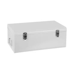 Baúl De Metal Blanco Tam.2/2 47x28x19Cm