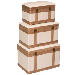 Baúl Mdf Y Lino 38.5x26x24