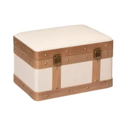 Baúl Mdf Y Lino 38.5x26x24