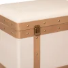 Baúl Mdf Y Lino 50.5x37x35Cm