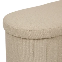 Banco doble con almacenaje FINK beige