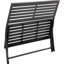 Banco plegable OLBIA gris graphite de metal