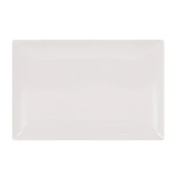 Bandeja blanca Elite de cerámica 30x20Cm