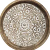 Bandeja Decorativa De Madera 34.5x6Cm