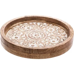 Bandeja De Madera Tamaño 1/2 22.5x4Cm