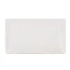 Bandeja ELITE blanca de cerámica 15x25Cm