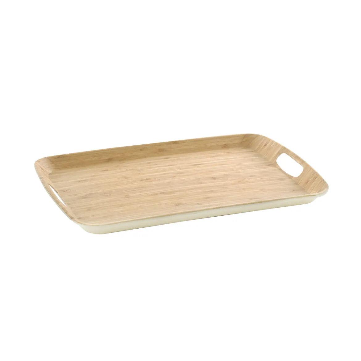 Bandeja Hecha De Bambú 38x26Cm