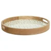 Bandeja INAYA verde de madera de mango 38cm