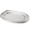 Bandeja Ovalada de Acero Inoxidable 35X26CM