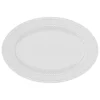 Bandeja ovalada PERLE 33x23cm de porcelana