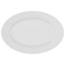 Bandeja ovalada PERLE 33x23cm de porcelana