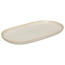 Bandeja ovalada TERRE INCONNUE beige 17.5x31cm