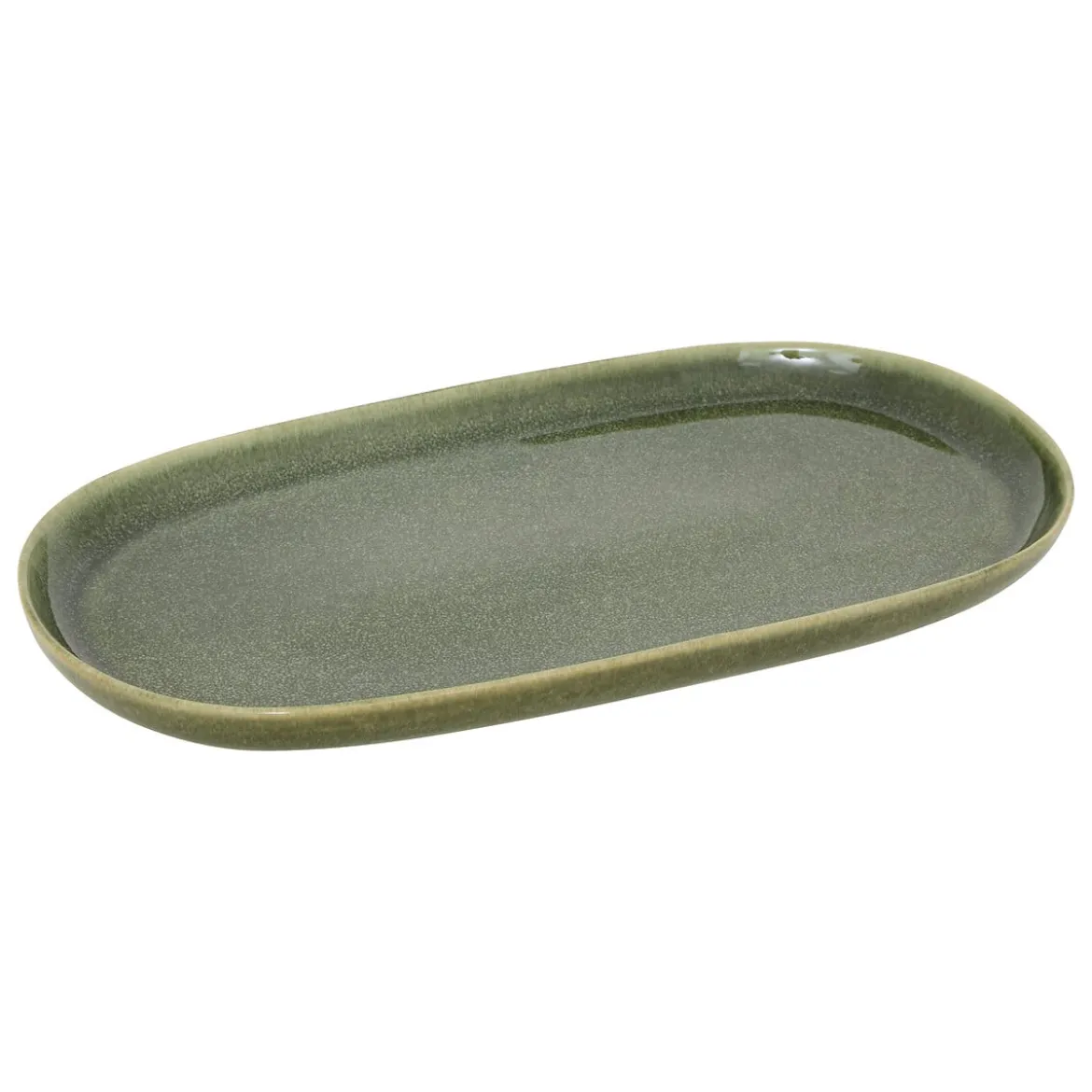 Bandeja ovalada TERRE INC verde 31cm