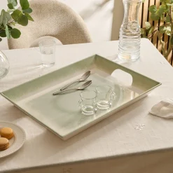 Bandeja rectangular CLARA verde