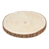 Base Decorativa Redonda De Madera