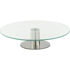 Base Giratoria De Vidrio C/Pie 30Cm