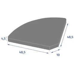Base para parasol TIZENO gris 16kg