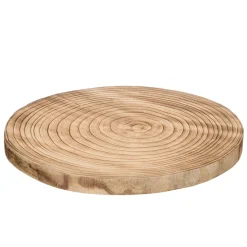 Base Redonda De Madera Quemada 36cm