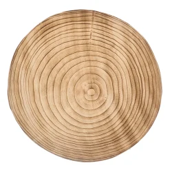 Base Redonda De Madera Quemada 36cm